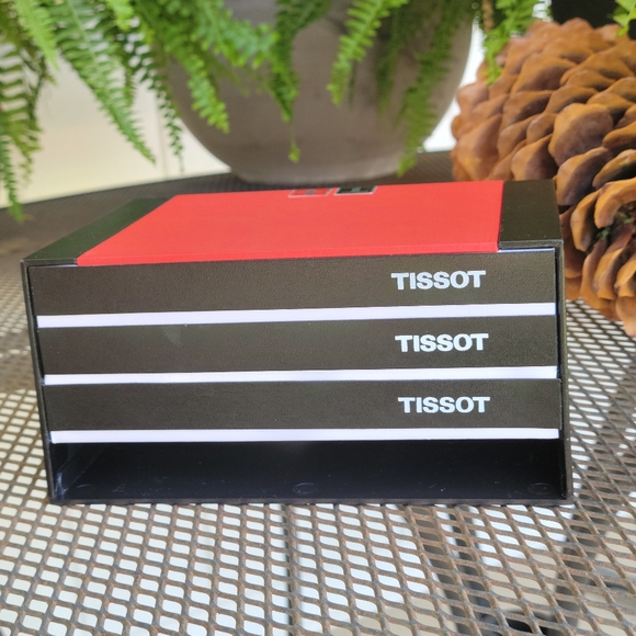 Tissot T-Wave White Dial Silver Leather Watch - Picture 5 of 6